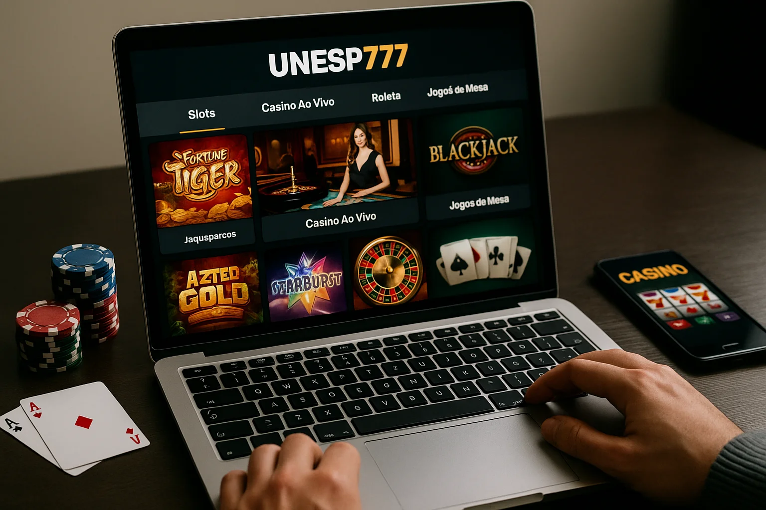Jogos de cassino online inovadores e emocionantes na UNESP777